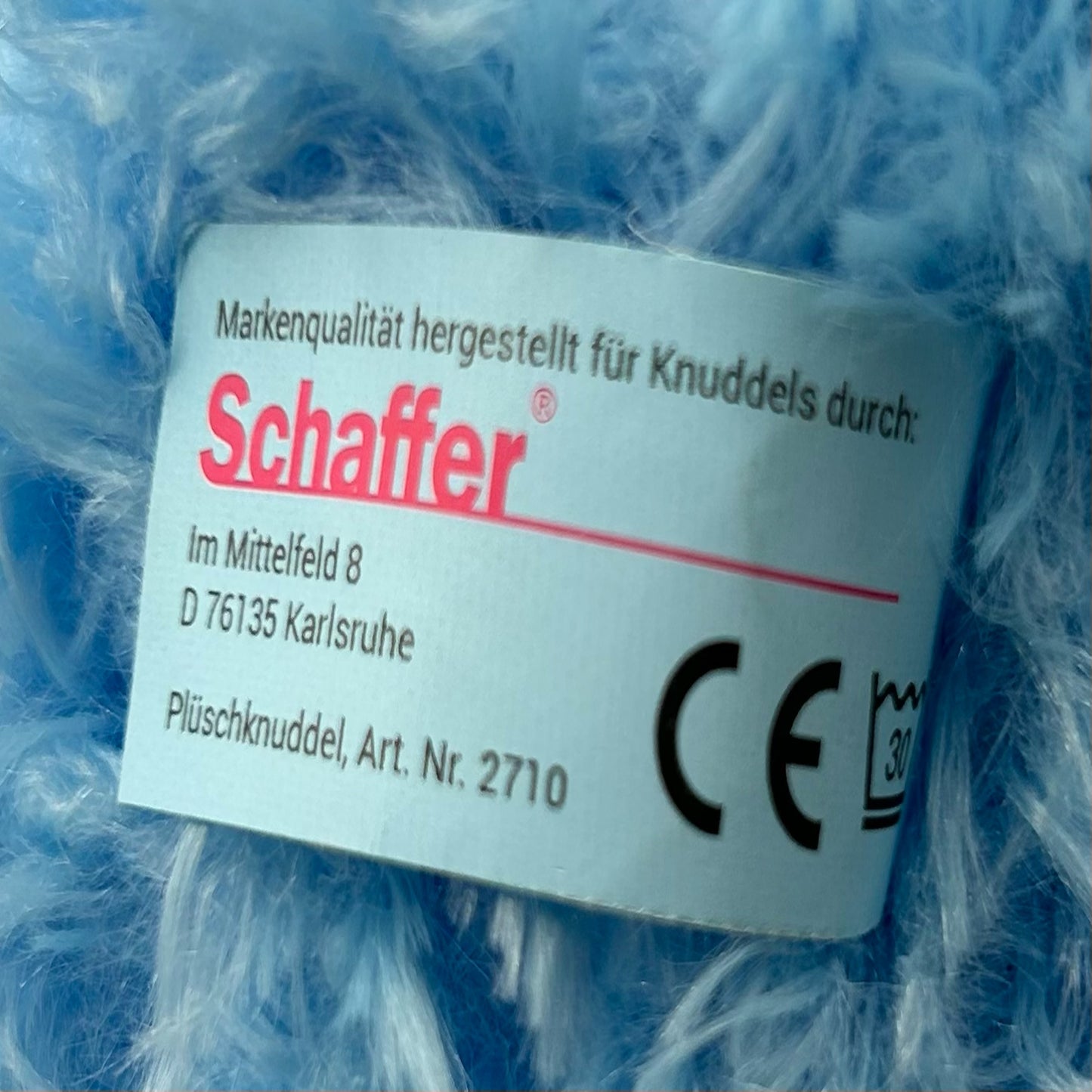 Der blaue Plüschknuddel