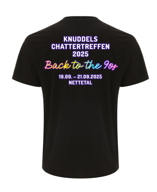 Offizielles Knuddels Chattertreffen 2025 T-Shirt – „Back to the 90s“